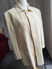 VERSACE Classic Designer Light Yellow Vintage (80th) Mens Blazer