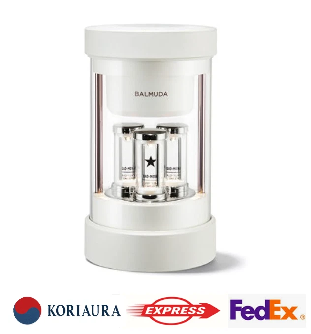 BALMUDA The Speaker M01B White Portable Wireless Bluetooth LED