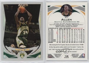 2004-05 Topps Chrome Refractor Ray Allen #43 HOF