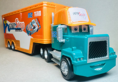 Disney Pixar Cars Sputter Stop Hauler Semi #92 Piston Cup Diecast Deluxe 1:55 FC