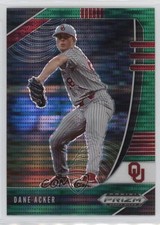 2020 Panini Prizm Draft Picks Green Pulsar Prizm Dane Acker #PDP127 0ld5