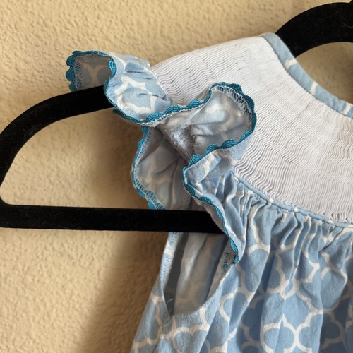 Southern Frills gesmoktes Aschenputtel Prinzessin Kleid blau Größe 4 Kleinkind Mädchen - Bild 5 von 7
