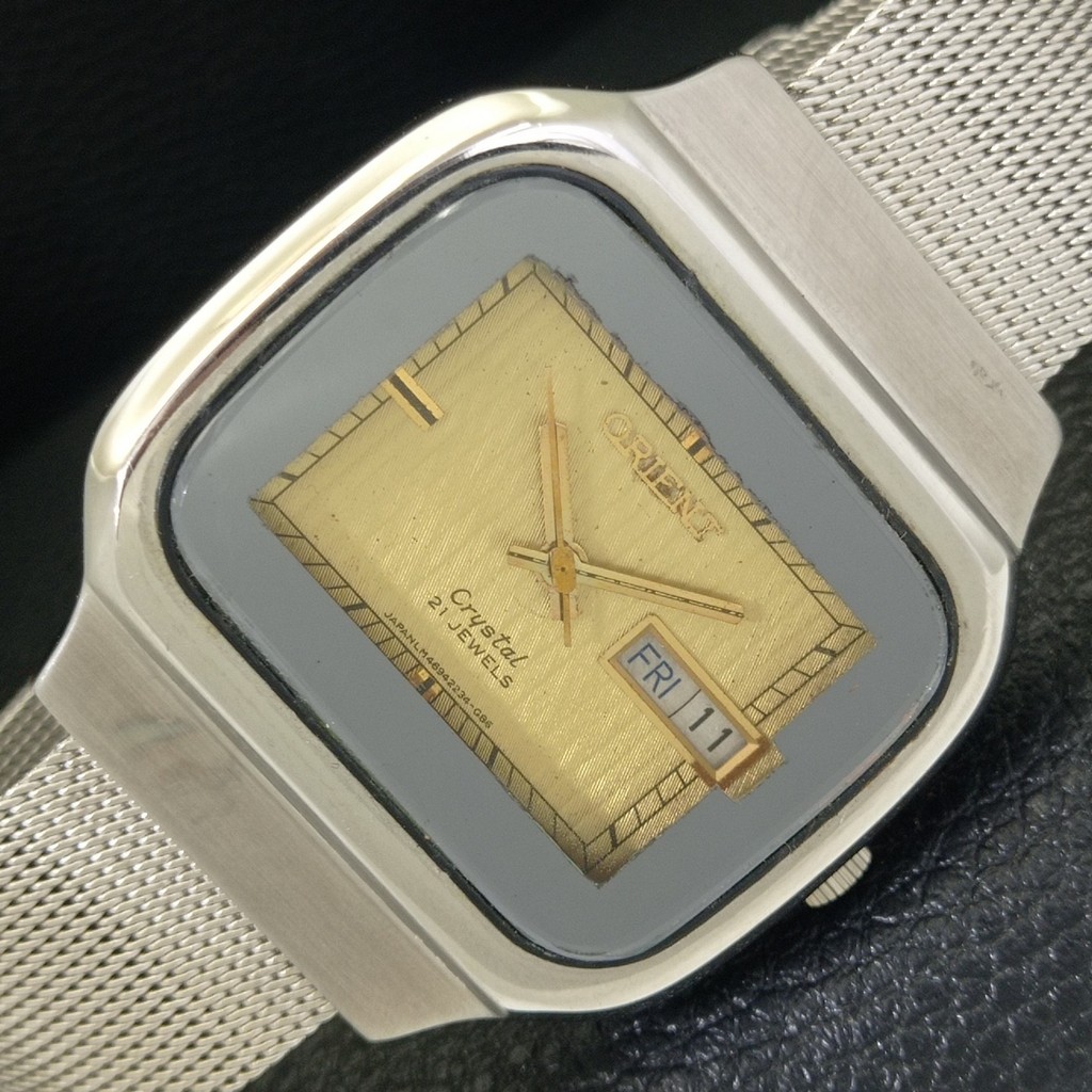 ORIENT CRYSTAL AUTOMATIC JAPAN 46941 MENS VINTAGE ORIGINAL DIAL
