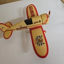 Vtg Metal Airplane Bank Ertl Travel Air Model R Box 11.75" X 8 1/2" #40022