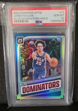 2024-25 Donruss Optic Jared McCain Elite Dominators RC Holo #17 PSA 10