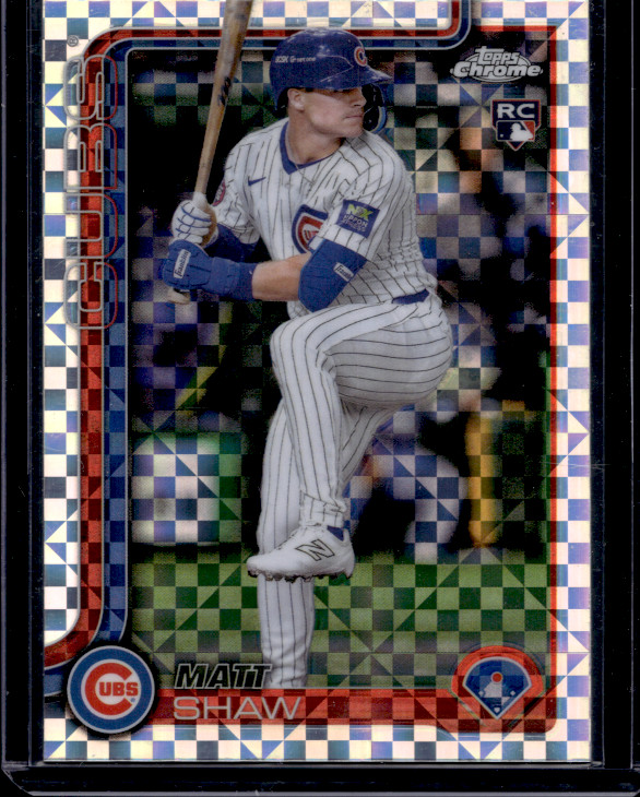 2025 Topps Chrome - Matt Shaw #219 X-Fractor (RC)
