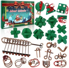 Advent Calendar 2025 for Adults & Kids - Brain Teaser Christmas Countdown Calend