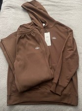 Men’s Alo Tracksuit Hoodie Brown Large Brand New with Tags
