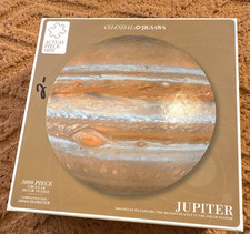 Celestial Jigsaws Jupiter Space 1000-Piece Circular Jigsaw Puzzle 20" Diameter