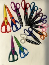 LOT OF 9 FISKARS PAPER CORNER EDGER DECORATIVE SCISSORS 4 PAPERRAFT SCISSORS