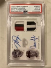 2020 Topps Dynasty Mike Trout Aaron Judge Dual Patch Autograph 5/5 PSA 9 Auto 9