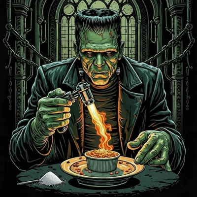 Frankenstein s Lab Pastry T-Shirt | Funny Chef Gift | Mad Scientist Dessert Art