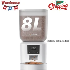 Automatic Dog Feeder - 8L/34 Cups Large Capacity Automatic Cat Food Dispenser