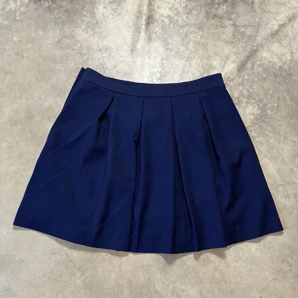 Tommy Hilfiger Falda Mujer Talla 10 Azul Marino Plisada Mini Oficina Académica Foto 4 de 4