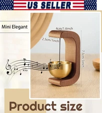 Wind Chime Door Bell Entrance Bell Magnetic Wooden-Copper for Coffee Shop NICE
