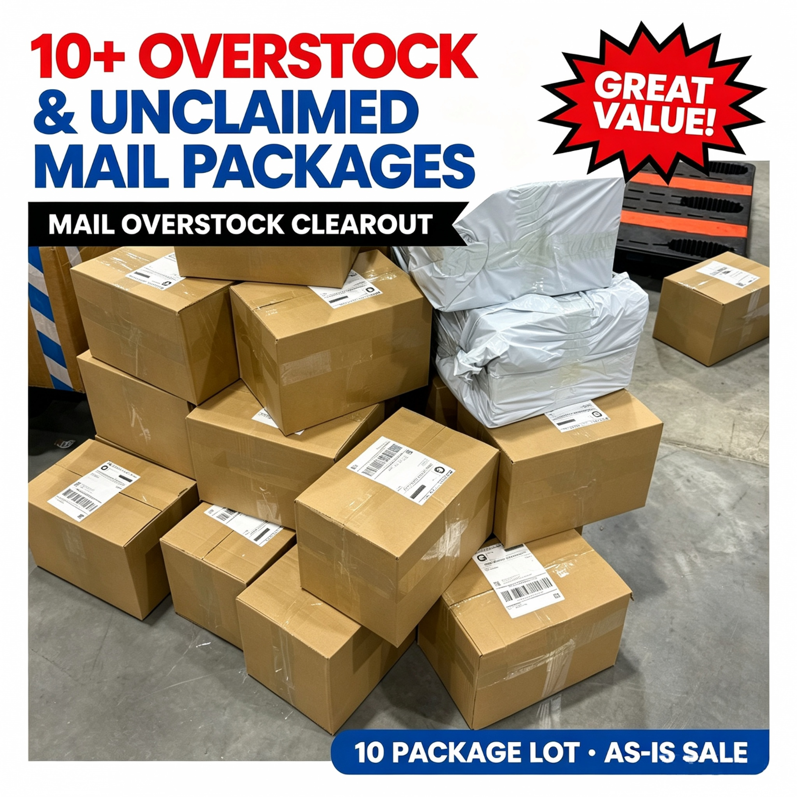 10-Items Random Item | Unclaimed & Overstock Item | Returned Mail ...