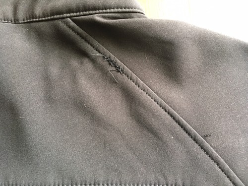 Snozu Softshell Jacket Mens Large Black Stretch O Rama Full Zip Fleece Lining - Picture 8 of 8
