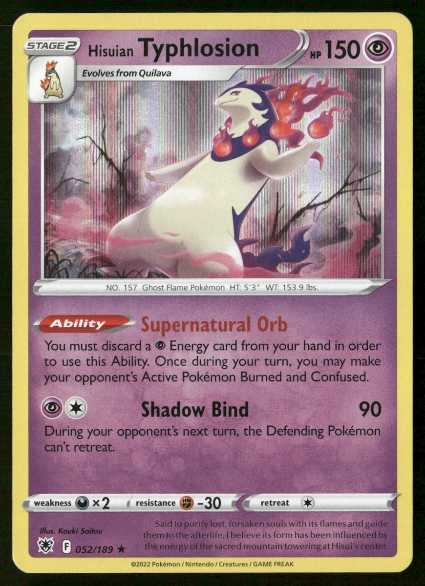 hisuian typhlosion pokemon card value Hisuian Typhlosion V - 053/189 Ultra Rare main image 1