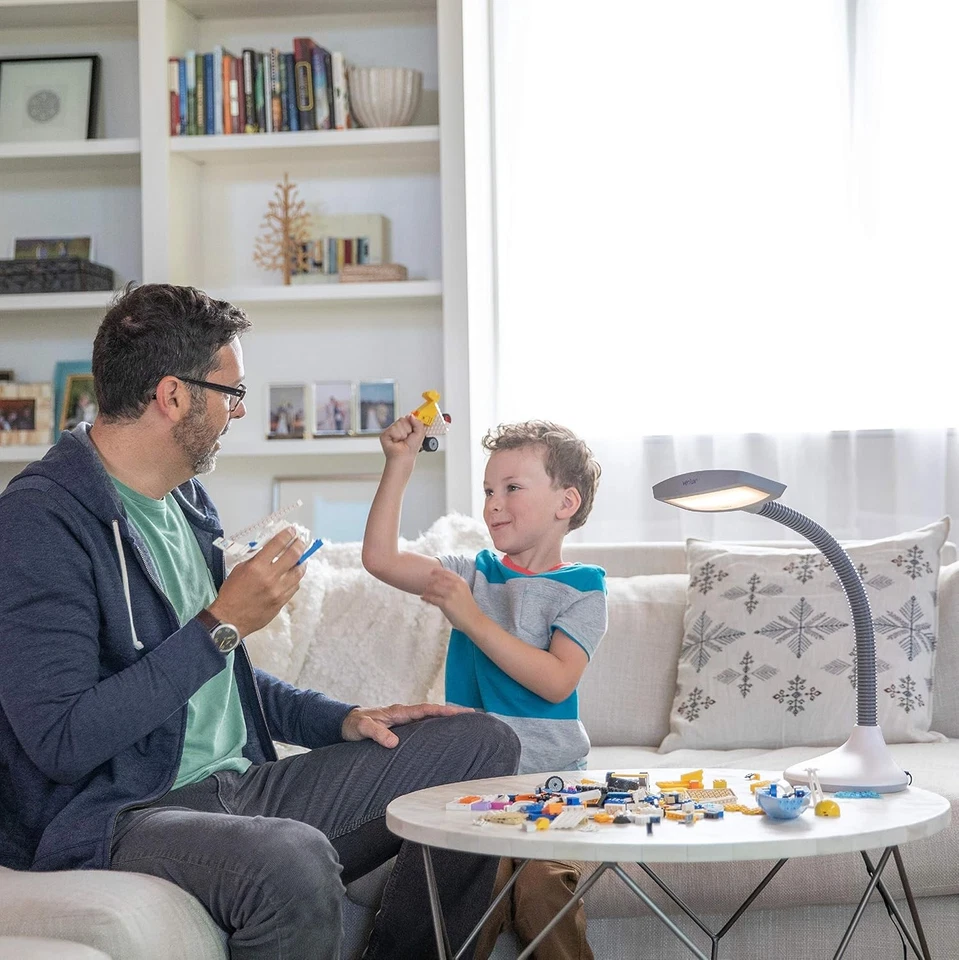 SmartLight Full Spectrum LED Desk Lamp with Adjustable Brightness, Flexible Goos - Image 2 of 4