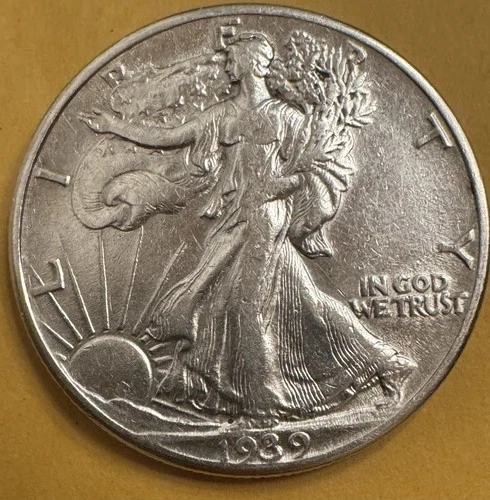 1939 WALKING LIBERTY SILVER HALF DOLLAR -XF-NICE COIN~