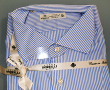 BORRELLI NAPOLI REALE SARTORIA 1°LINEA TG 45 COTONE FATTA A MANO 340,00  BOR-53B