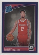 2018-19 Panini Donruss Optic Rated Rookie Purple Prizm Vincent Edwards #165 zk7