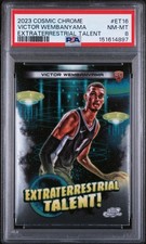 2023 TOPPS COSMIC CHROME EXTRATERRESTRIAL TALENT #ET16 VICTOR WEMBANYAMA PSA 