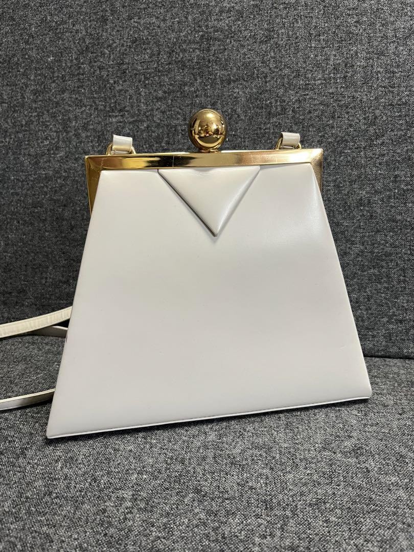 Saint Laurent Gold Party Shoulder Bag with Ball Charm