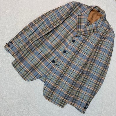 Capalbio Italy Tailored Jacket Size 50 Check Pattern Men's Fashion