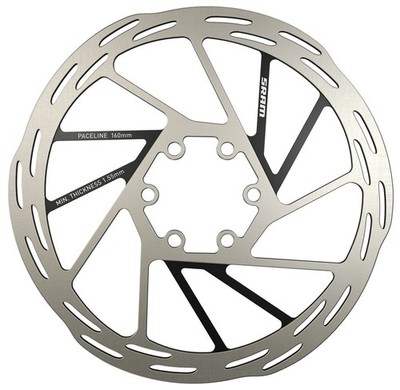 SRAM Paceline Disc Brake Rotor - 160 mm, 6-Bolt, Silver/Black