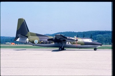 BD351 ORIGINAL K64 AIRCRAFT SLIDE: Finnish AFFokker F27-400M Troopship FF-2