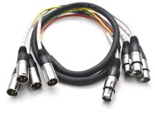 Seismic Audio 4 Channel XLR Snake Cable SARLX-4 5 5ft