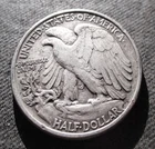 OLD SILVER 1943 PHILADELPHIA "WALKING LIBERTY HALF DOLLAR" WORLD WAR II Ag