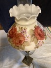 Vintage Electric Gone With The Wind Style Lamp With Floral Tam Shade — photo 5