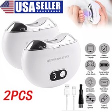 Electric Automatic Nail Clippers Light Toe Thick Trimmer Nails Cutter Pedicure