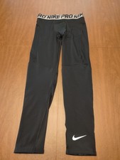 Nike Pro Youth XL 3/4-Length Tights Black Excellent Pre Owned Condition