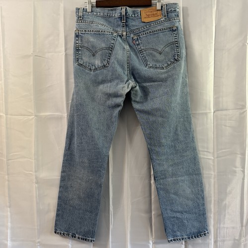 Vintage Levis 501 Mens Jeans 33x28 90’s Y2k Denim Button Fly USA Cotton *descrip - Picture 3 of 7