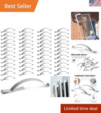 Durable Window Screen Clips - 50 Pcs Stainless Steel Tension Springs for Repair