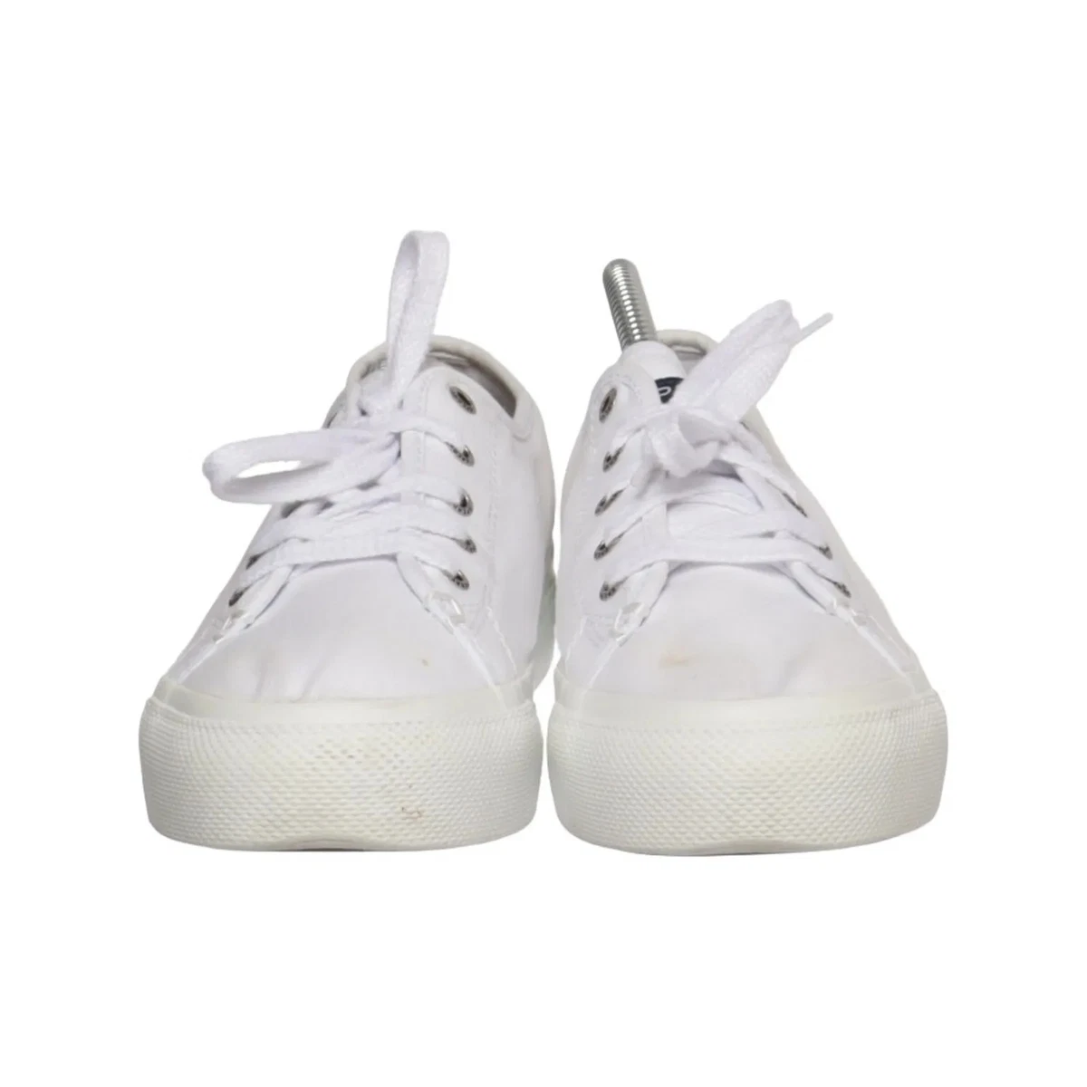 Sperry Top Sider, Canvas Sneaker, Größe: 39 1/2, Weiß, Damen #aHz