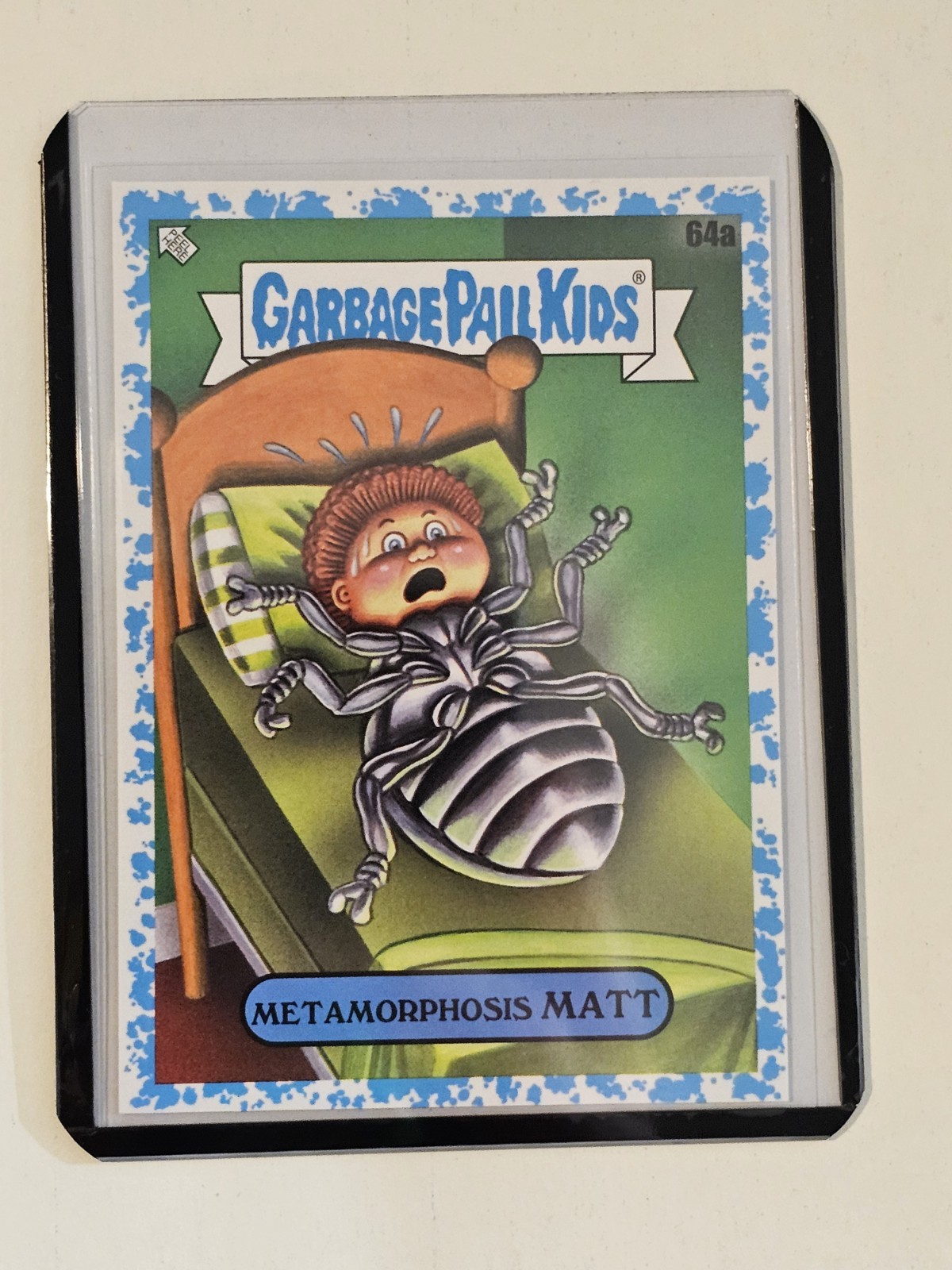2022 Garbage Pail Kids Book Worms Sleep Drool Blue #d /99 Metamorphosis Matt 64a