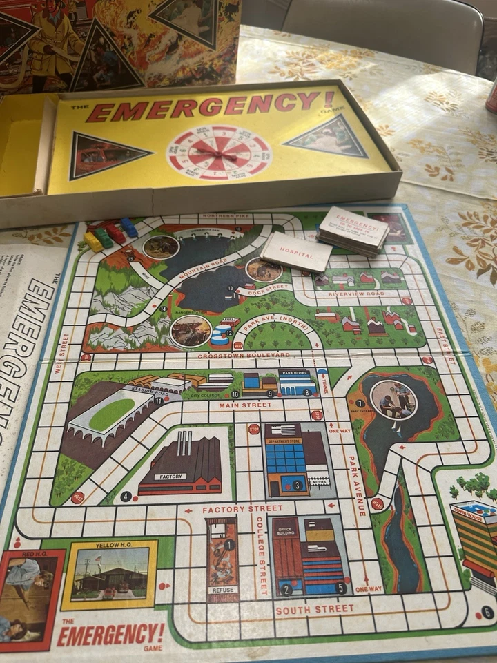 THE EMERGENCY GAME Vintage 1974 The Emergency Game Board Game Complete - Image 3 of 4