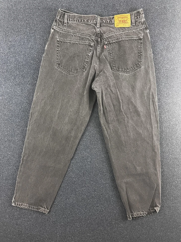 Jeans Levis 560 Para Hombre 38x30 Negro Calce Suelto Pierna Cónica Denim Clásico Y2k Años 90 Foto 2 de 4