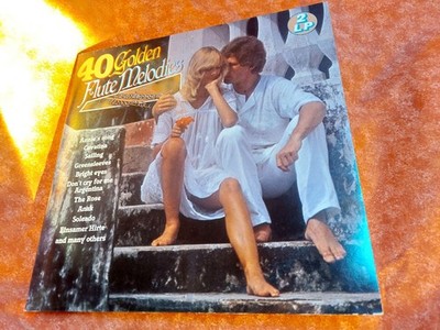 40 Golden Flute Melodies, 12'' Vinyl Doppel LP Gatefold Album Warwick/MCR.