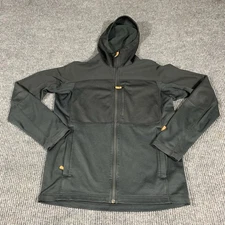 Fjallraven Jacket Mens Medium M Black Abisko Trail Fleece Grey Outdoors Gorpcore