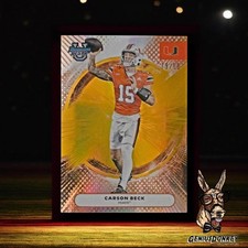 2025 Bowman's Best University - Carson Beck #99 Gold Refractor /50 (RC)