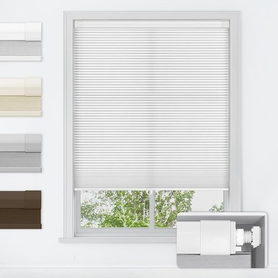 NEW LazBlinds Cordless Cellular Shades, 33'' W x 64'' H, Light Filtering-white