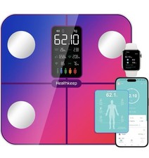 Healthkeep K&ouml;rperfettwaage Smart Waage mit App 15 K&ouml;rperdaten 180 kg
