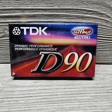 TDK D90 Standard Audio Cassette A00808-20