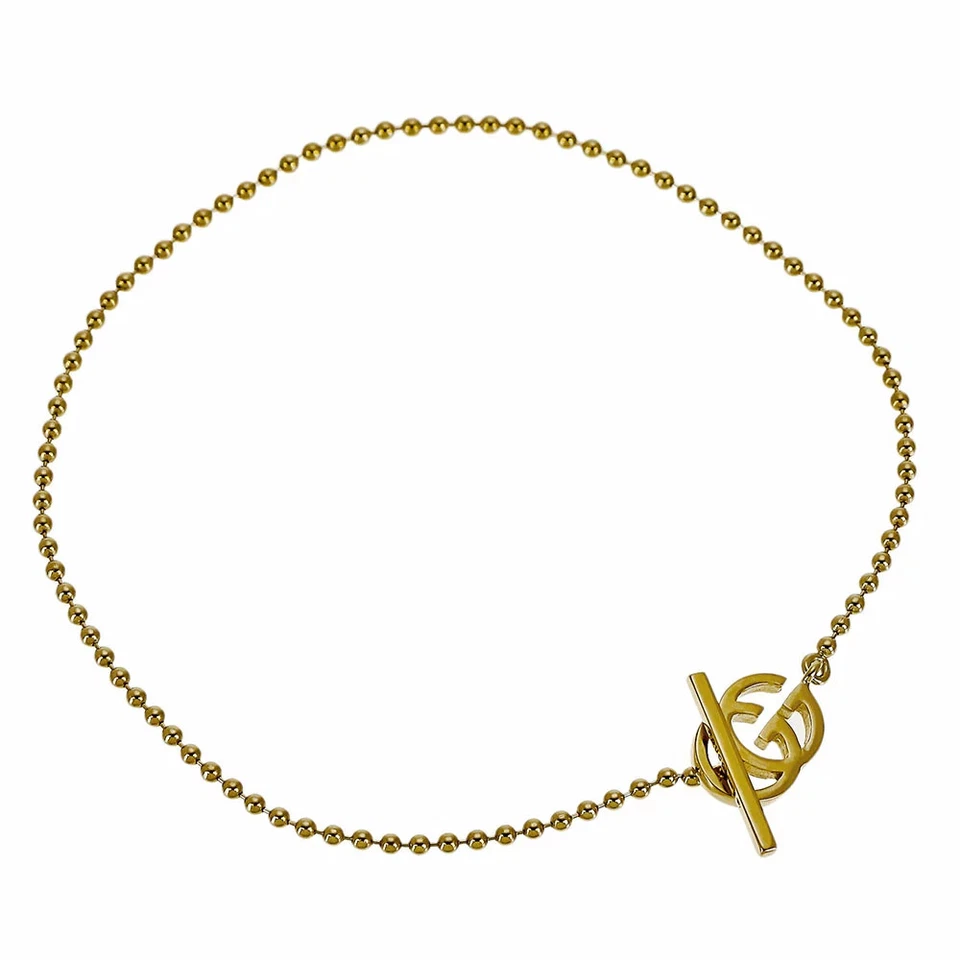 Pulsera Gucci K18YG color oro amarillo talla H0.7×W1×D0.1cm Italia brazo 16cm usada Foto 2 de 2