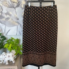 Vintage Maxi Skirt Y2K Boho Whimsigoth Fairy Grunge Dark Academia 90s Paisley